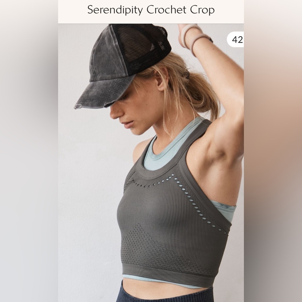 Free People Serendipity Crochet Crop Size XS/S NWOT